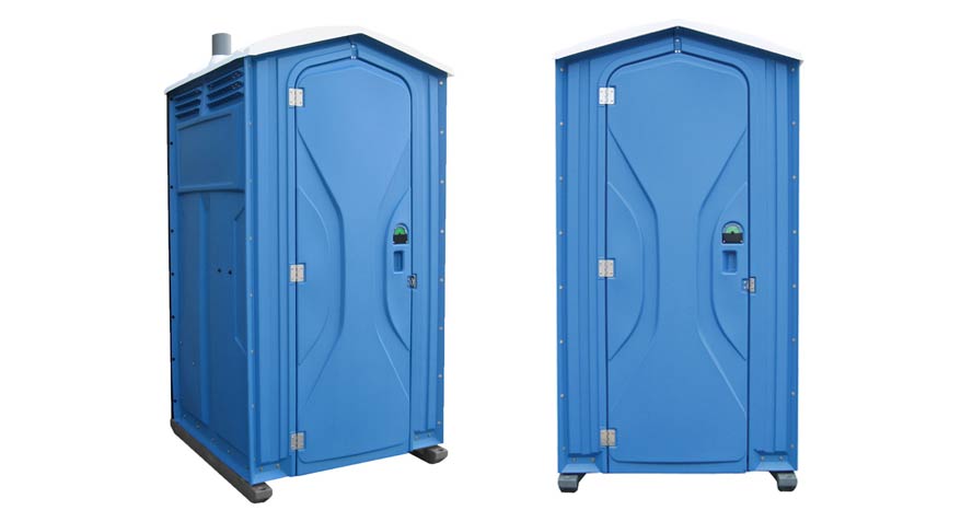 Long-term porta potty units on site in Ellensburg, Washington